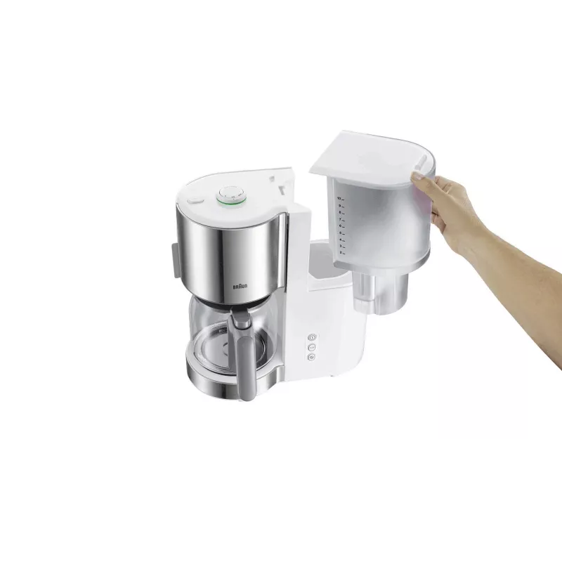 Braun KF 5120 WH kavos virimo aparatas Pilnai automatinis Lašelinis kavos virimo aparatas 1,2 L