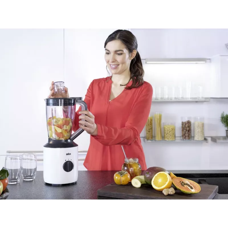 Braun PowerBlend 3 1,5 l stacionarus trintuvas 800 W, juoda, balta