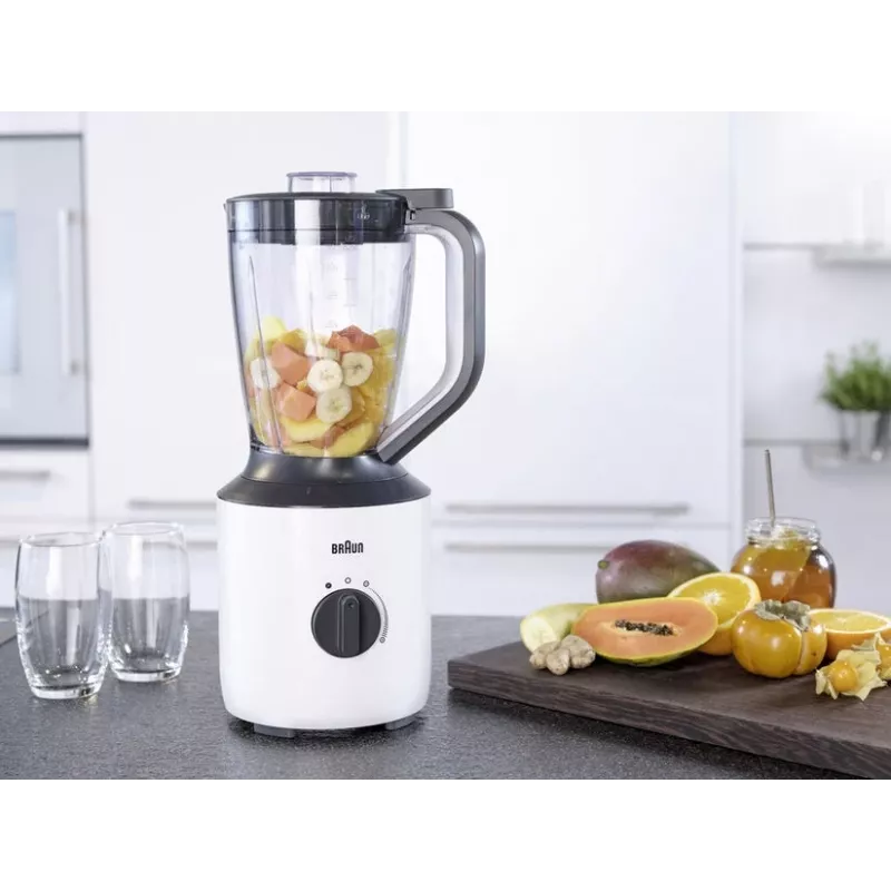 Braun PowerBlend 3 1,5 l stacionarus trintuvas 800 W, juoda, balta