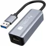 Techly IDATA USB-ETGIGA-AA nešiojo kompiuterio dokas / prievadų atkartotuvis Laidinis USB 3.2 Gen 1 (3.1 Gen 1) Type-A Juoda, Sidabrinė