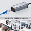 Techly IDATA USB-ETGIGA-AA nešiojo kompiuterio dokas / prievadų atkartotuvis Laidinis USB 3.2 Gen 1 (3.1 Gen 1) Type-A Juoda, Sidabrinė