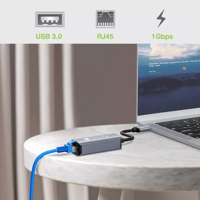Techly IDATA USB-ETGIGA-AA nešiojo kompiuterio dokas / prievadų atkartotuvis Laidinis USB 3.2 Gen 1 (3.1 Gen 1) Type-A Juoda, Sidabrinė