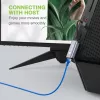 Techly IDATA USB-ETGIGA-AA nešiojo kompiuterio dokas / prievadų atkartotuvis Laidinis USB 3.2 Gen 1 (3.1 Gen 1) Type-A Juoda, Sidabrinė