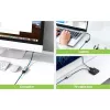 Techly IDATA USB-ETGIGA-AA nešiojo kompiuterio dokas / prievadų atkartotuvis Laidinis USB 3.2 Gen 1 (3.1 Gen 1) Type-A Juoda, Sidabrinė