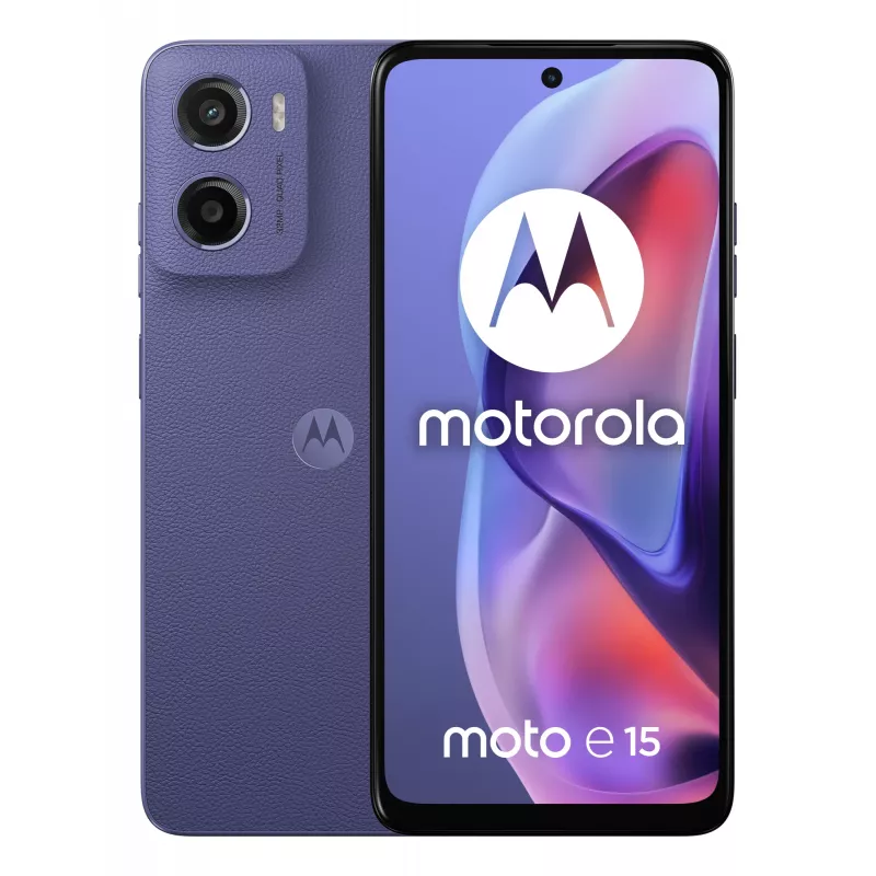 Motorola moto e15 16,9 cm (6,67 colio) Dual SIM Android 14 Go edition 4G USB Type-C 2 GB 64 GB 5200 mAh Levandų