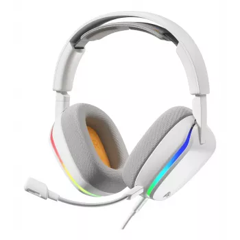 Glorious Gaming Glorious GHS Eternal RGB - stereofoninės RGB žaidimų ausinės, skirtos PC, PS5, PS4, Switch - pagal užsakymą suderintos kampinės tvarkyklės, reguliuojamas itin aiškus nuimamas mikrofonas, USB-C - patvarios, visos dienos/nakties komfortas - baltos