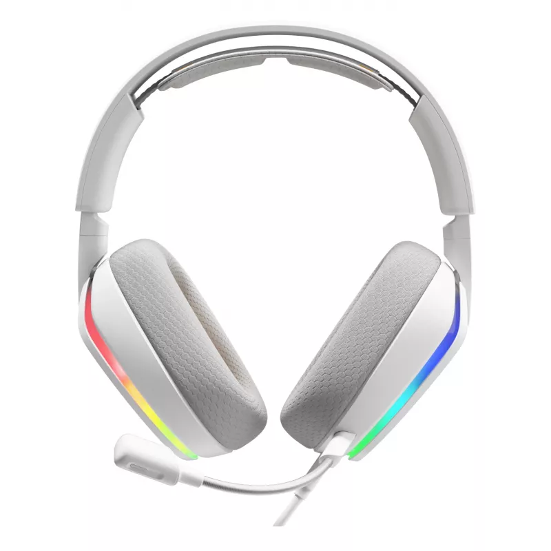 Glorious Gaming Glorious GHS Eternal RGB - stereofoninės RGB žaidimų ausinės, skirtos PC, PS5, PS4, Switch - pagal užsakymą suderintos kampinės tvarkyklės, reguliuojamas itin aiškus nuimamas mikrofonas, USB-C - patvarios, visos dienos/nakties komfortas - baltos