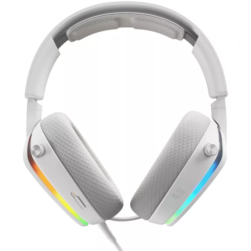 Glorious Gaming Glorious GHS Eternal RGB - stereofoninės RGB žaidimų ausinės, skirtos PC, PS5, PS4, Switch - pagal užsakymą suderintos kampinės tvarkyklės, reguliuojamas itin aiškus nuimamas mikrofonas, USB-C - patvarios, visos dienos/nakties komfortas - baltos