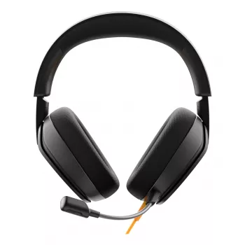 Glorious Gaming Glorious GHS Eternal - Stereo žaidimų ausinės kompiuteriui, PS5, PS4, Xbox, Switch - specialiai suderintos kampuotos tvarkyklės, reguliuojamas krištolo skaidrumo nuimamas mikrofonas, 3,5 mm - patvarios, visos dienos/nakties komfortas - juodos