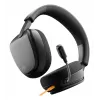 Glorious Gaming Glorious GHS Eternal - Stereo žaidimų ausinės kompiuteriui, PS5, PS4, Xbox, Switch - specialiai suderintos kampuotos tvarkyklės, reguliuojamas krištolo skaidrumo nuimamas mikrofonas, 3,5 mm - patvarios, visos dienos/nakties komfortas - juodos