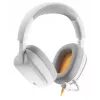 Glorious Gaming Glorious GHS Eternal - Stereo žaidimų ausinės, skirtos PC, PS5, PS4, Xbox, Switch - specialiai suderinti kampuoti garsiakalbiai, reguliuojamas krištolo skaidrumo nuimamas mikrofonas, 3,5 mm - patvarios, visos dienos/nakties komfortas - balta