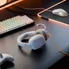 Glorious Gaming Glorious GHS Eternal - Stereo žaidimų ausinės, skirtos PC, PS5, PS4, Xbox, Switch - specialiai suderinti kampuoti garsiakalbiai, reguliuojamas krištolo skaidrumo nuimamas mikrofonas, 3,5 mm - patvarios, visos dienos/nakties komfortas - balta