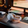 Glorious Gaming Glorious GHS Eternal - Stereo žaidimų ausinės, skirtos PC, PS5, PS4, Xbox, Switch - specialiai suderinti kampuoti garsiakalbiai, reguliuojamas krištolo skaidrumo nuimamas mikrofonas, 3,5 mm - patvarios, visos dienos/nakties komfortas - balta