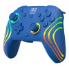 Laidinis ir belaidis žaidimų pultas Turtle Beach Afterglow Wave Blue, skirtas Nintendo Switch 2 – Bluetooth/USB-C, RGB, įmontuota 20 val. baterija, 3 m laidas