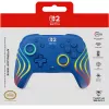 Laidinis ir belaidis žaidimų pultas Turtle Beach Afterglow Wave Blue, skirtas Nintendo Switch 2 – Bluetooth/USB-C, RGB, įmontuota 20 val. baterija, 3 m laidas