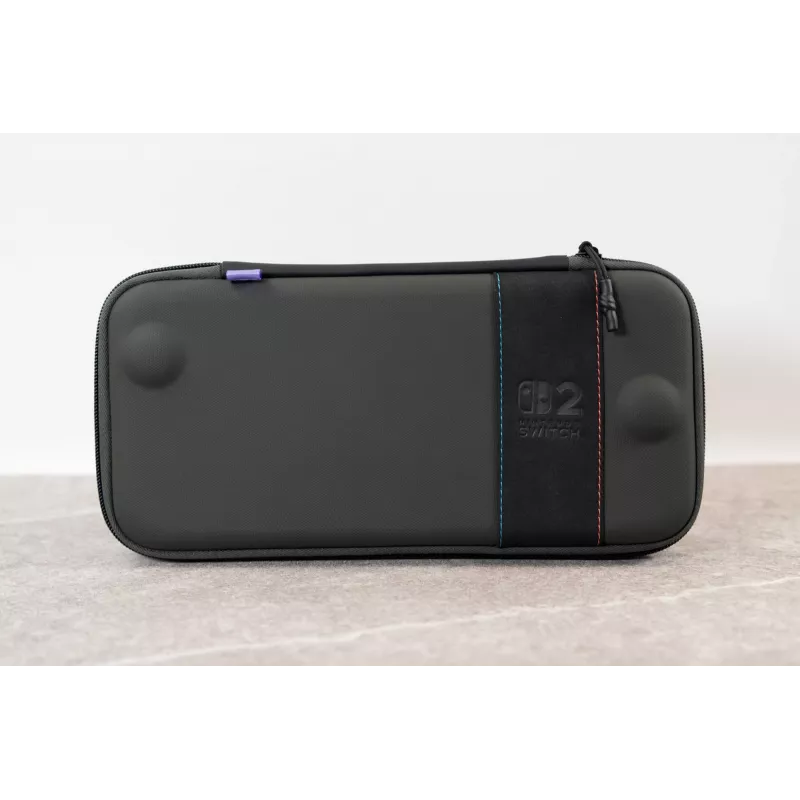 Keliautojo dėklas Turtle Beach PlayTrek plonas Case, skirtas Nintendo Switch 2 – anglies juodumo, 290×58×145 mm