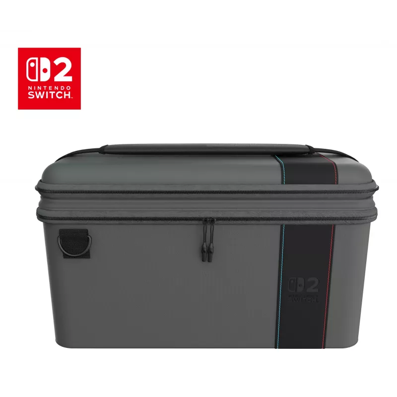 Turtle Beach PlayTrek Charcoal Juoda 2-in-1 dėklas. Oficialiai licencijuotas Nintendo Switch 2