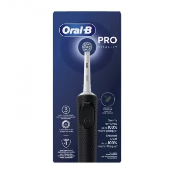 Elektrinis dantų šepetėlis BRAUN Oral‑B Vitality Pro — Rotuojantis/Osciliuojantis, Juodas