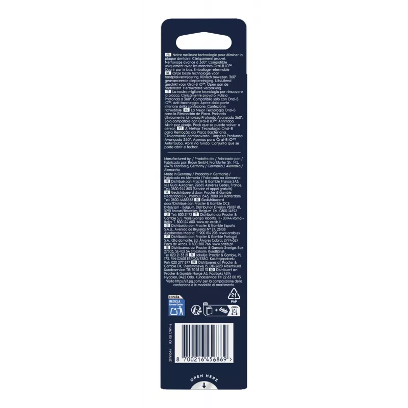 „Oral-B“ dantų šepetėlio galvutė 80782596, 2 vnt., balta