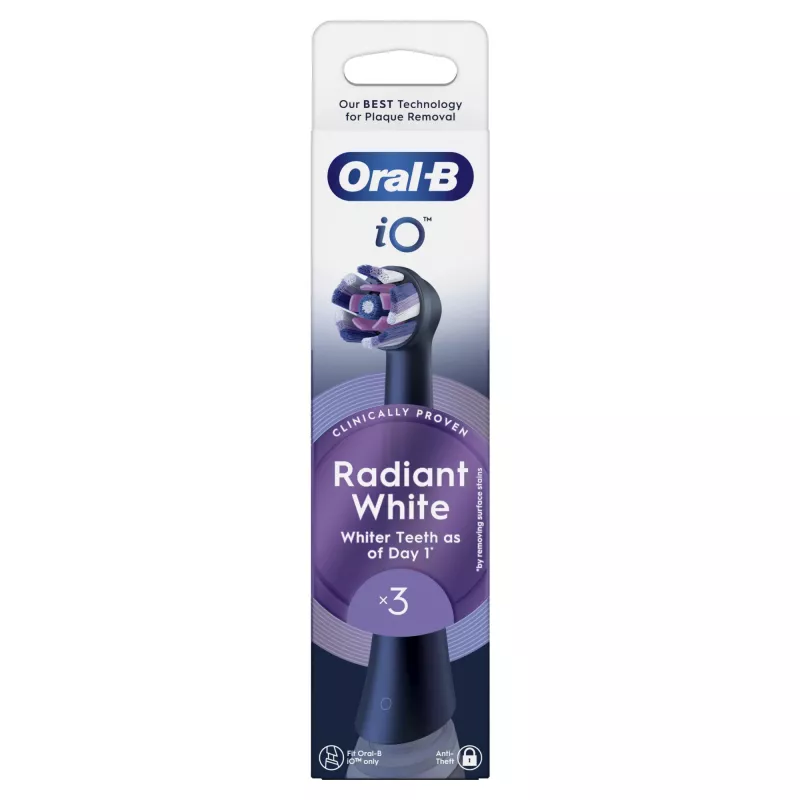 „Oral-B 80782595“ dantų šepetėlio galvutė 3 vnt. Juoda