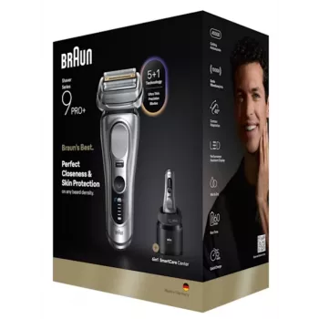 Plėvelinis barzdaskutė Braun Series 9 Pro+ 9667CC Sidabrinis Nerūdijantis plienas