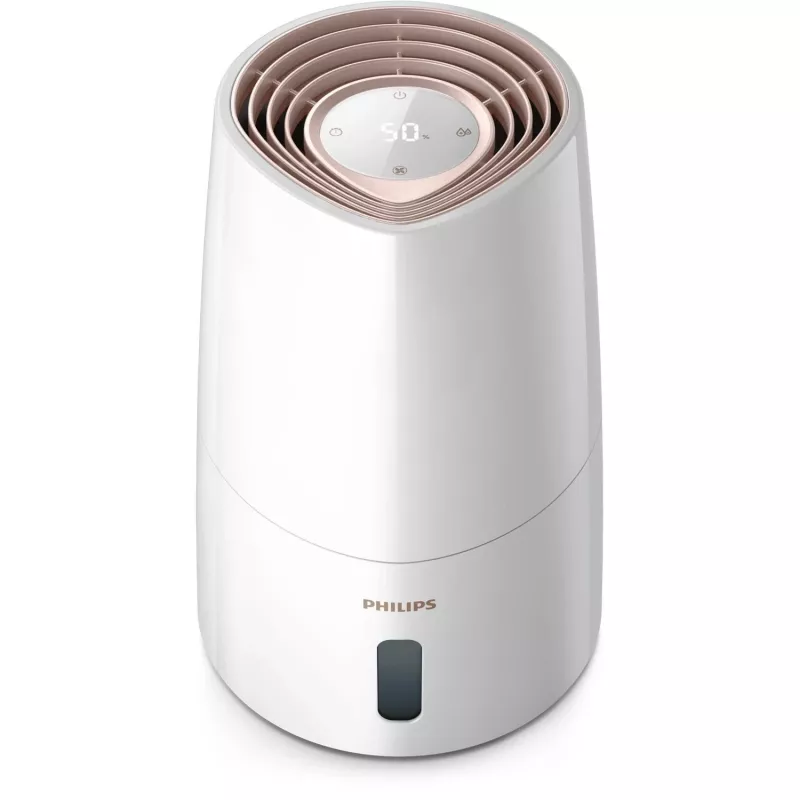 Drėkintuvas Philips HU3916/10 3 L ultragarsinis, 25 W, balta/rožinio aukso spalva, 250×250×375 mm