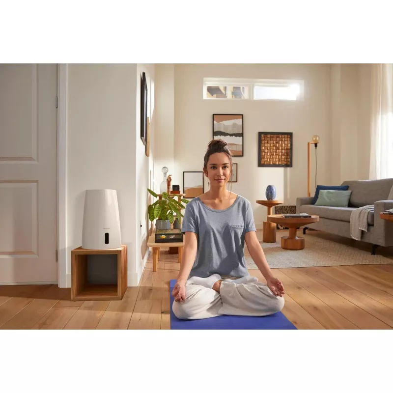Drėkintuvas Philips HU3916/10 3 L ultragarsinis, 25 W, balta/rožinio aukso spalva, 250×250×375 mm