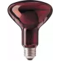Philips R95 IR 100W E27 230V raudona 1CT/25 infraraudonųjų spindulių lemputė