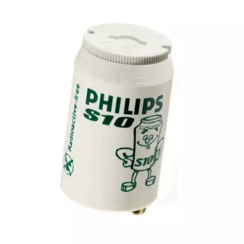 Lempos starteris Philips S10 4–65 W SIN 220–240 V Baltas, 21,5×40,3 mm, 65 W
