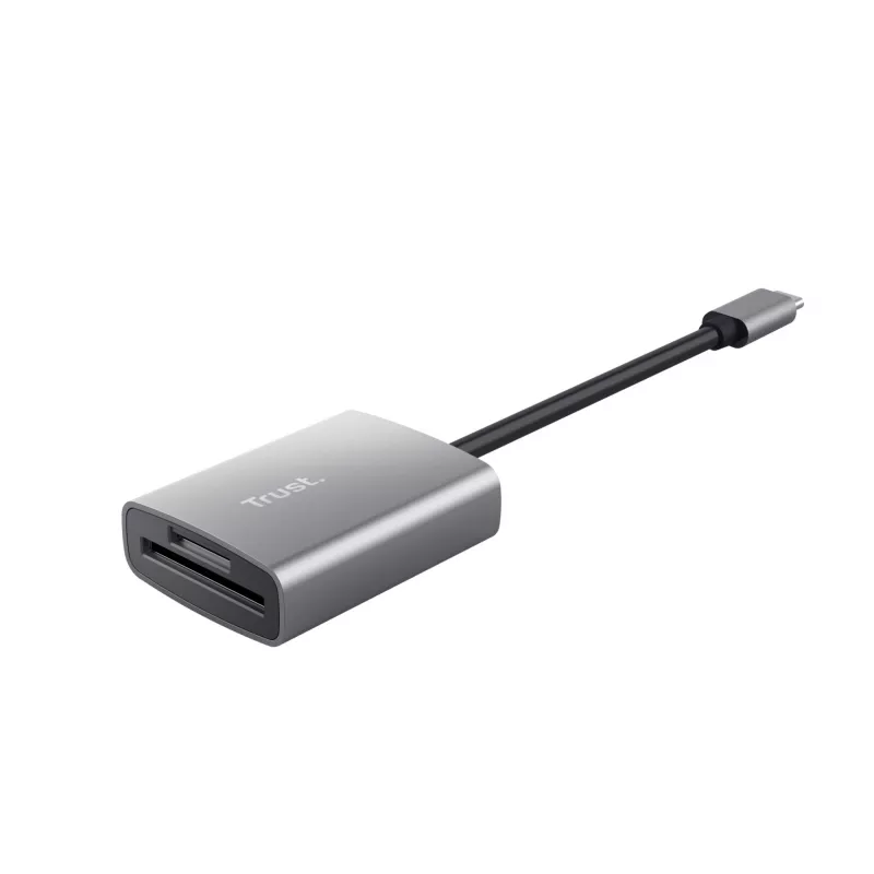 Trust 24136 kortelių skaitytuvas USB 3.2 Gen 1 (3.1 Gen 1) Type-C aliuminis