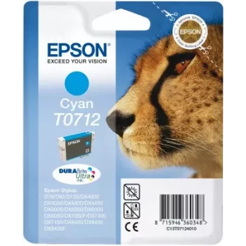 Epson Cheetah vienetinė pakuotė žalsvai mėlynas T0712 DURABrite Ultra rašalas