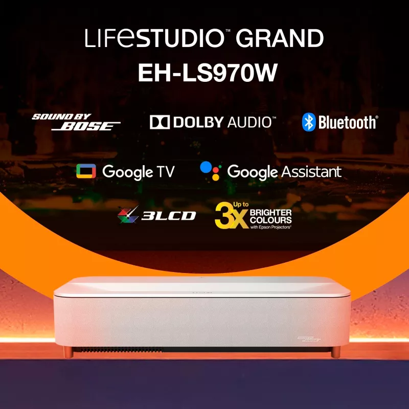 Epson EH-LS970W 4000 ANSI liumenų 3LCD UHD 4K (3840x2160) Balta
