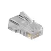 ACT RJ45 (8P/8C) modulinė jungtis apvaliam kabeliui su kietaisiais laidininkais