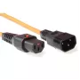 ACT maitinimo laidas C13 IEC Lock C14 oranžinis 3 m PC942 230 V 10 A