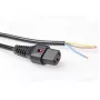 ACT maitinimo laidas C13 IEC užraktas atviras galas juodas 2 m PC1025 230 V 10 A