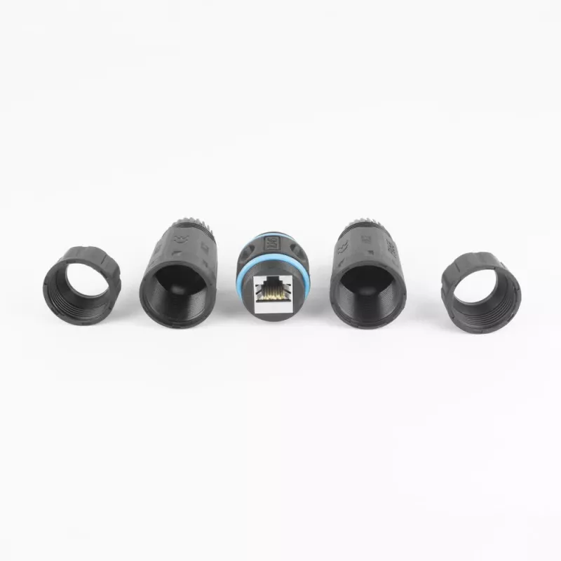 ACT Ekranuotas CAT6A Lauko IP68 RJ45 Sujungėjas SD6522, Cat6A Ekranuotas Ethernet Tiesioginis Sujungėjas