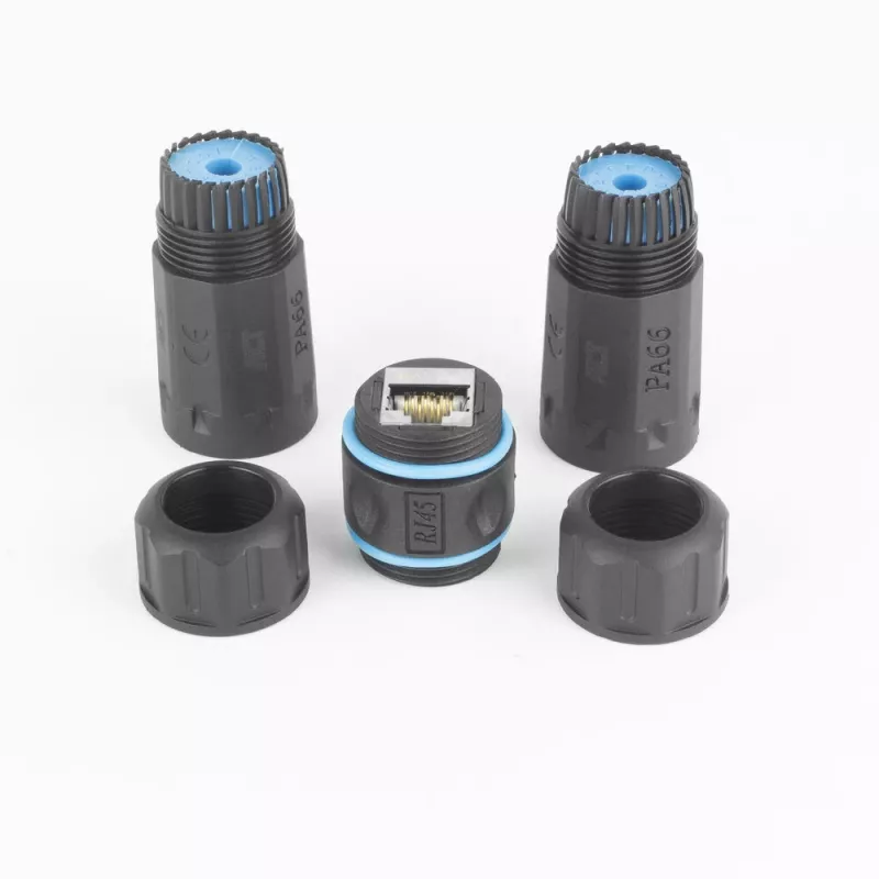 ACT Ekranuotas CAT6A Lauko IP68 RJ45 Sujungėjas SD6522, Cat6A Ekranuotas Ethernet Tiesioginis Sujungėjas