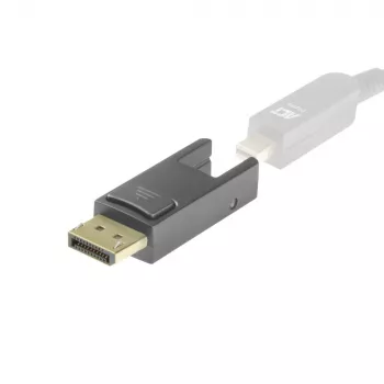 ACT pakaitinis adapteris Mini DisplayPort į DisplayPort, skirtas DisplayPort aktyviems optiniams kabeliams su nuimama jungtimi