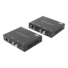 Garso ilgintuvo rinkinys ACT AC7710 — skaitmeninis / analoginis per Cat5e/Cat6 su DAC, TOSLINK įv./išv., iki 300 m, maitinamas 5V USB