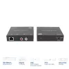 Garso ilgintuvo rinkinys ACT AC7710 — skaitmeninis / analoginis per Cat5e/Cat6 su DAC, TOSLINK įv./išv., iki 300 m, maitinamas 5V USB