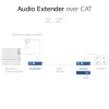 Garso ilgintuvo rinkinys ACT AC7710 — skaitmeninis / analoginis per Cat5e/Cat6 su DAC, TOSLINK įv./išv., iki 300 m, maitinamas 5V USB