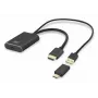 ACT HDMI į USB Type-C moteriška adapterė, 4K@60Hz. Kabelio ilgis: 0,25 m, Jungtis 1: USB Type-C, Jungtis 2: HDMI + USB. Kiekis pakuotėje: 1 vnt.