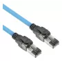 ACT mėlynas 55 metrų S/FTP CAT6A B2ca PoE++ 100W vientisas gamykliškai užbaigtas instaliacinis kabelis, RJ45 kištukas – kištukas