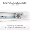 ACT mėlynas 55 metrų S/FTP CAT6A B2ca PoE++ 100W vientisas gamykliškai užbaigtas instaliacinis kabelis, RJ45 kištukas – kištukas