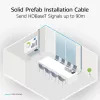 ACT mėlynas 55 metrų S/FTP CAT6A B2ca PoE++ 100W vientisas gamykliškai užbaigtas instaliacinis kabelis, RJ45 kištukas – kištukas