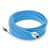 ACT mėlynas 40 metrų S/FTP CAT6A B2ca PoE++ 100W vientisas prefabrikuotas montavimo kabelis, RJ45 kištukas – lizdas