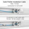 ACT mėlynas 40 metrų S/FTP CAT6A B2ca PoE++ 100W vientisas prefabrikuotas montavimo kabelis, RJ45 kištukas – lizdas