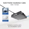 ACT mėlynas 65 metrų S/FTP CAT6A B2ca PoE++ 100W vientisas gamyklinis instaliacinis kabelis, RJ45 kištukas – lizdas