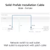 ACT CAT6A S/FTP B2ca PoE++ 100W tvirta surenkamoji instaliacinė kabelinė sistema su RJ45 kištuku–lizdu, 75 m (FB0175)