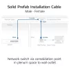 ACT CAT6A S/FTP B2ca PoE++ 100W tvirta surenkamoji instaliacinė kabelinė sistema su RJ45 kištuku–lizdu, 75 m (FB0175)